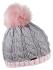 Andrea Bobble Hat stone/rosé