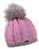 Andrea Bobble Hat rasperry/stone