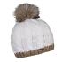 Andrea Bobble Hat white/cappuchino