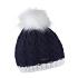 Andrea Bobble Hat navy/white