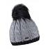 Andrea Bobble Hat stone/black