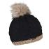 Andrea Bobble Hat black/cappuchino