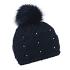 Marta Bobble Hat midnight black