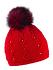 Natalie Bobble Hat nightfire red