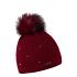 Sigrid Bobble Hat dark red