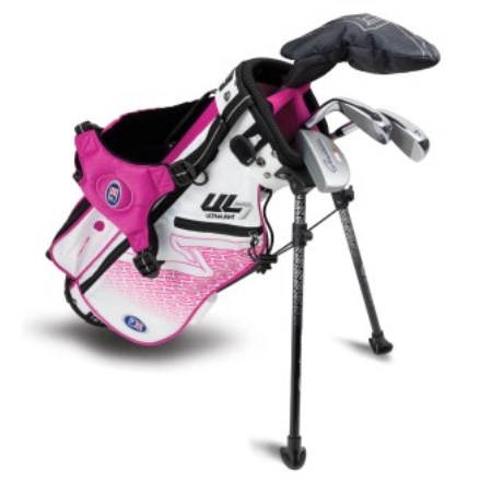 U.S.Kids UL7-42 4 Club Stand Bag Set Pink