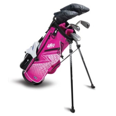 U.S.Kids UL7-51 5 Club Stand Bag Set Pink 