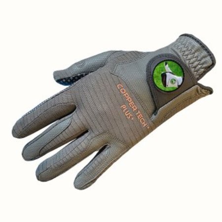CopperTech Mens Golf Glove Black/Grey