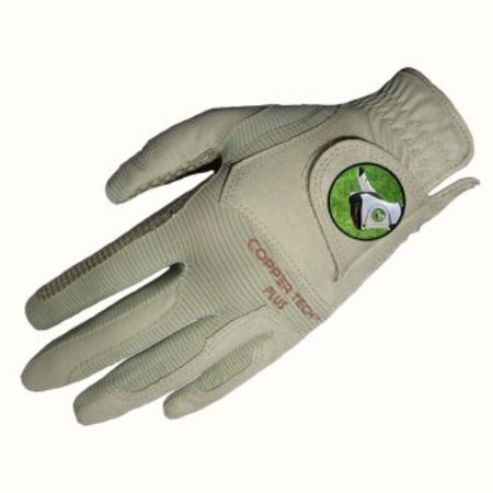 CopperTech Mens Golf Glove Khaki