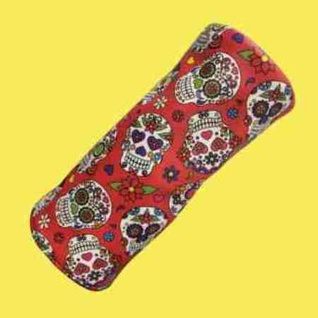 Babouche Red Sugar Skull Head Cover   