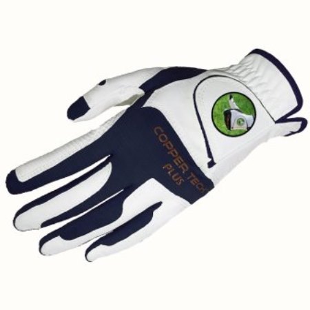 CopperTech Mens Golf Glove White/Navy