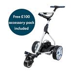 Ben Sayers 18-Hole Lithium Battery Trolley - White/Blue