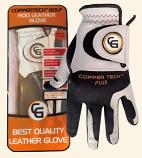 COPPERTECH PLUS ELITE GRIP WHITE/BLACK ROO LEATHER GLOVE